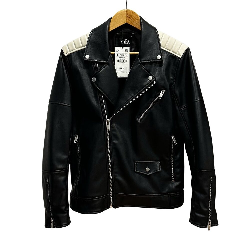 Zara Man Faux leather Jacket